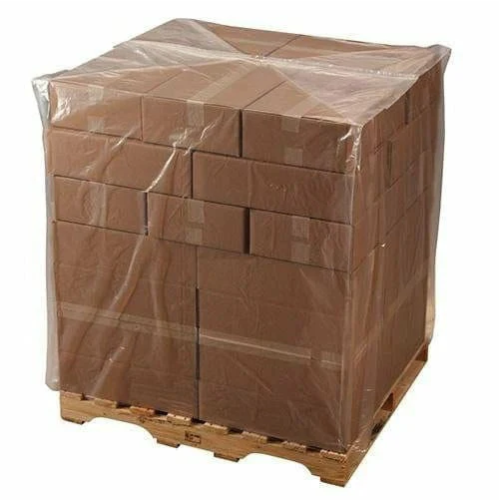 Pallet Plastic Top Caps for tray 120х120cm, thickness 100microns, load height 0,5m (secondary PE)